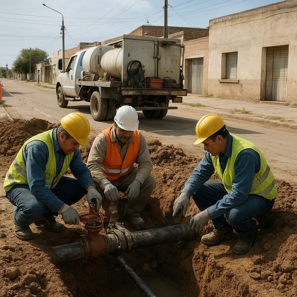 SAMEEP releva y repara la red de agua potable de Puerto Tirol (29/08/2026)