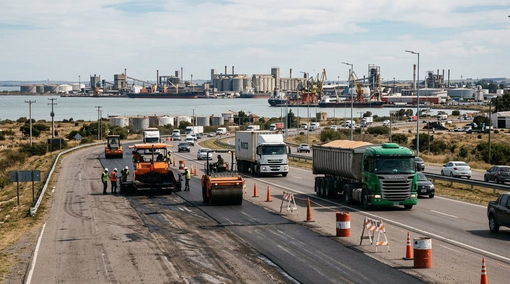 Bahía Blanca licita reparación de 8,36 km de RN 33 con financiamiento municipal y portuario (07/09/2026)