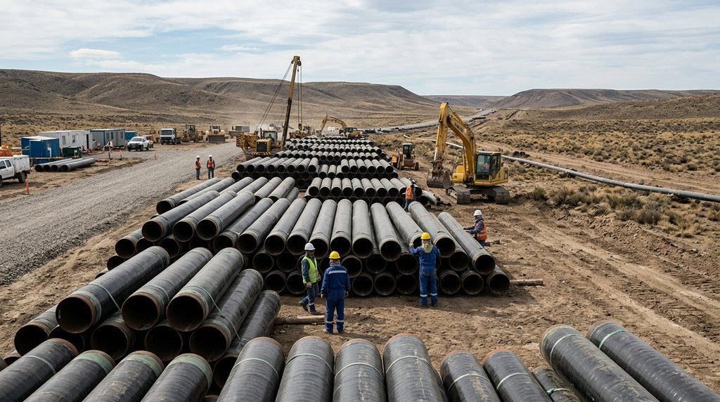 Argentina LNG lanzó la licitación para comprar los caños de sus ductos hacia Río Negro (13/09/2026)