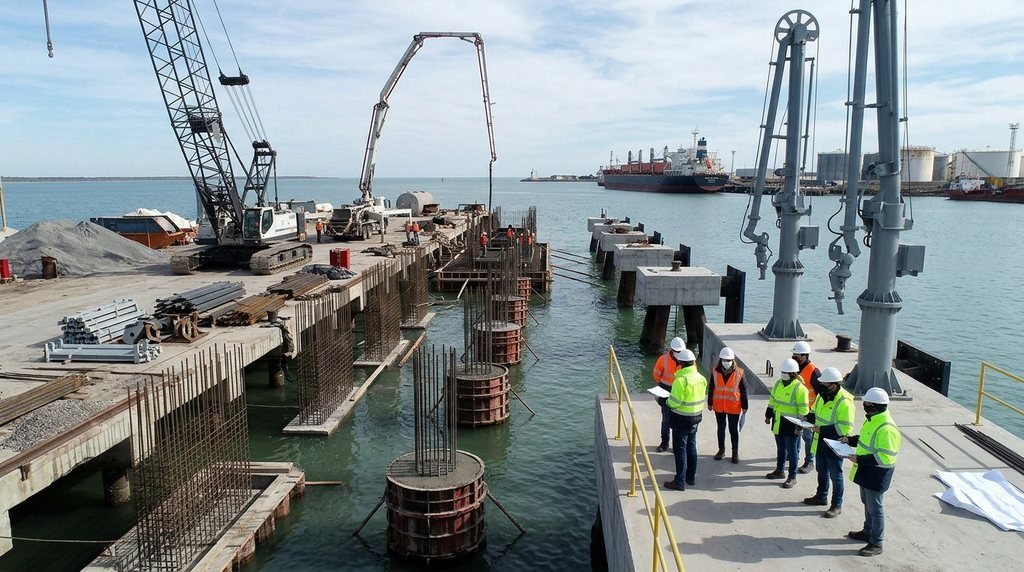 El Consorcio del Puerto de Bahía Blanca supervisó cuatro obras en Puerto Galván (06/10/2026)