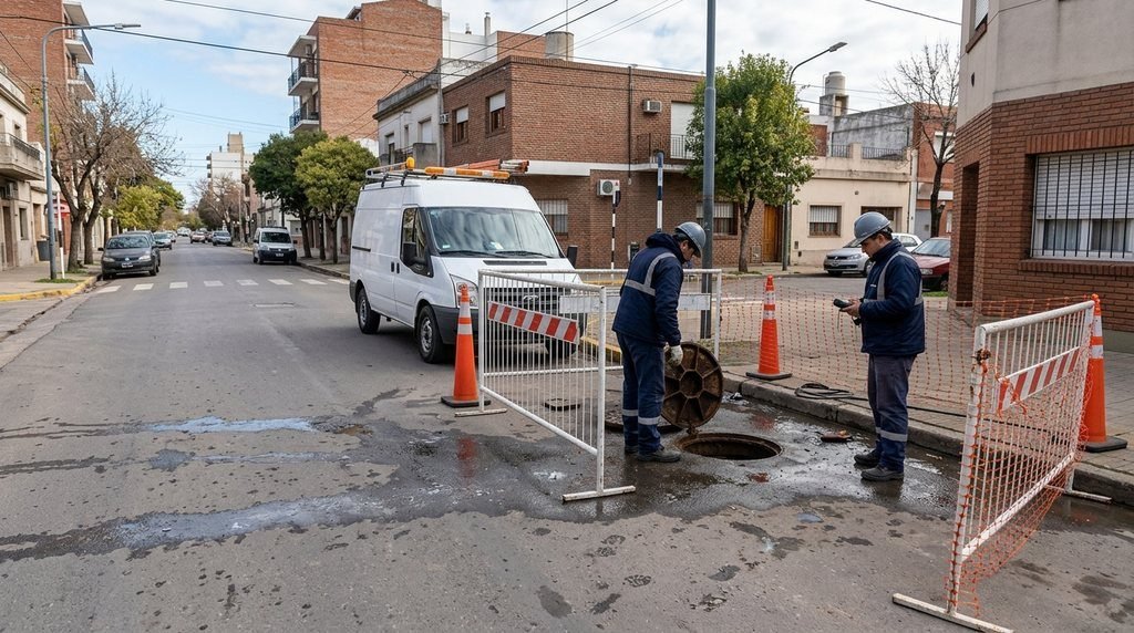 ABSA finalizó la limpieza de un tramo del acueducto Brandsen-Undiano en Bahía Blanca (16/10/2026)