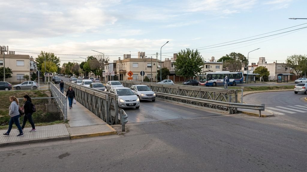 Habilitaron un puente provisorio en Líbano y cambios en tres recorridos de colectivos (19/10/2026)