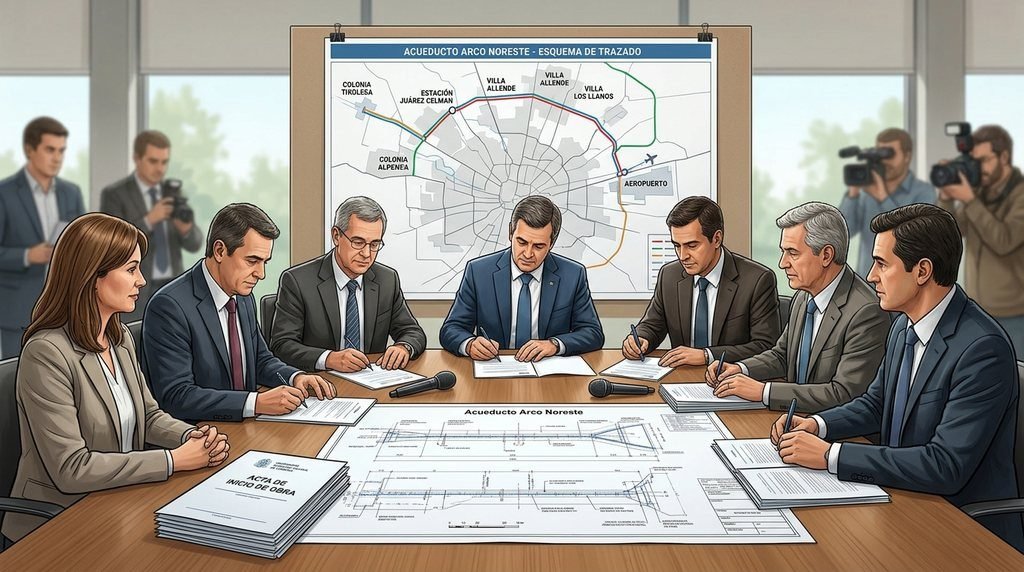 Córdoba adjudicó el Acueducto Arco Noreste y formalizó el inicio del proyecto (26/10/2026)